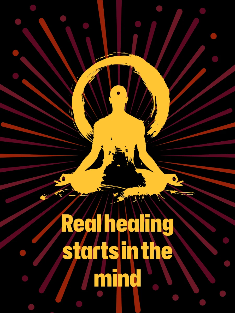 poster affirmation healing starts in the mind